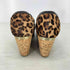 ジミーチュウ JIMMY CHOO スペイン製 ハラコ レオパード ウェッジソールパンプス レディース JPN:37