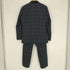 darrowdale 英国製 ダブルブレスト ピークドラペル テーラードジャケット 3ピース セットアップ タータンチェック メンズ 20/07/08