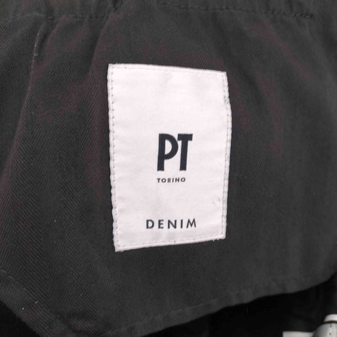ピーティートリノ PT TORINO SWING SUPER SLIM FIT ブラックデニムパンツ メンズ 30