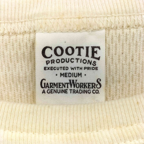 クーディプロダクション cootie productions HONEYCOMB THERMAL CREWNECK L/S TEE ハニカム柄 サーマル クルーネック L/S Tシャツ メンズ JPN:M