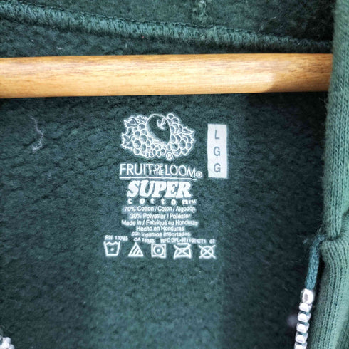 フルーツオブザルーム FRUIT OF THE LOOM FRUIT OF THE LOOM SUPER COTTON ジップアップ パーカー メンズ import:L