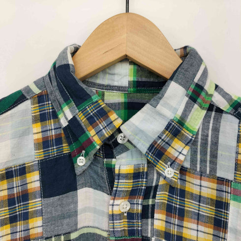 ソフネット SOPHNET. パッチワーク 総柄 ボタンダウン L/S シャツ メンズ JPN:M