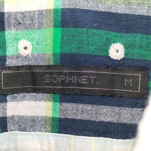 ソフネット SOPHNET. パッチワーク 総柄 ボタンダウン L/S シャツ メンズ JPN:M