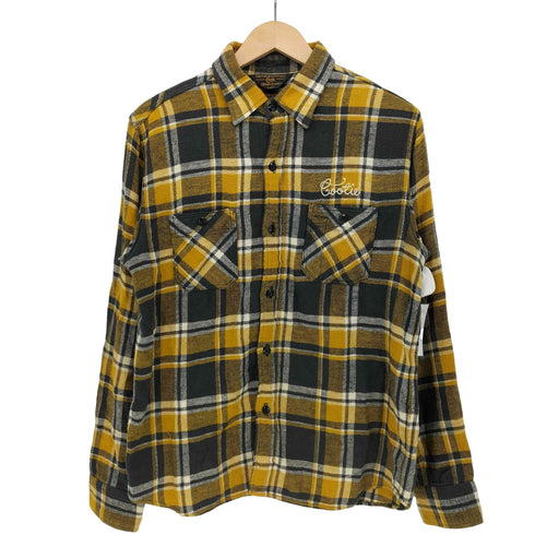 クーティー COOTIE チェーン ステッチ チェック ネル L/S レギュラーカラー シャツ メンズ JPN:L