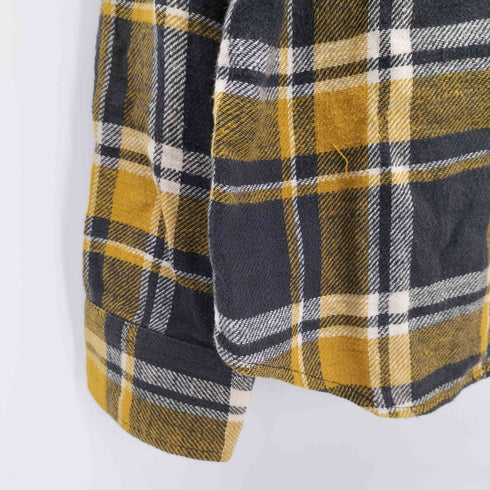 クーティー COOTIE チェーン ステッチ チェック ネル L/S レギュラーカラー シャツ メンズ JPN:L