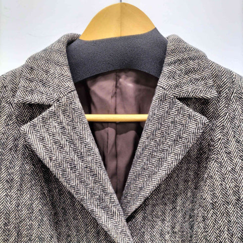 バーバリーロンドン BURBERRY LONDON ヘリンボーンシングル テーラードジャケット レディース JPN:40