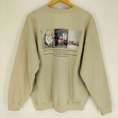 フリークスストア FREAKS STORE 女優 モデル プリント SWEAT CREW NECK スウェット トレーナー クルーネック メンズ FREE