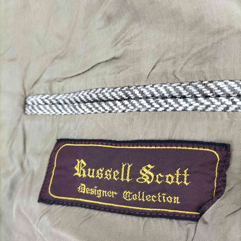 russell scott ヘリンボーン テーラードジャケット メンズ 42L