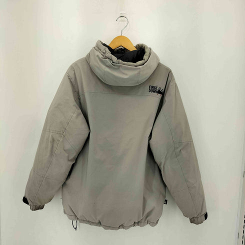 ファーストダウン FIRST DOWN フロントジップ ドローコード フーデット ダウンジャケット メンズ import:M