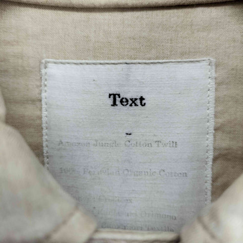 Text Ventilated Shirt Amazon Jungle Cotton Twill domestic メンズ 1