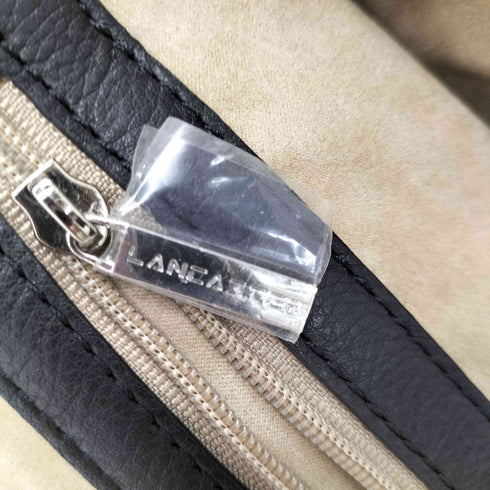 LANEASTER ゼブラ柄 レザーハンドバッグ レディース