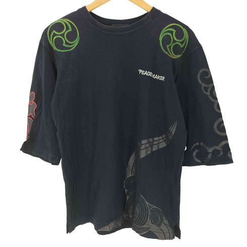 ピースメーカー PEACE MAKER 鬼禅 グラフィックプリントTシャツ メンズ JPN:L