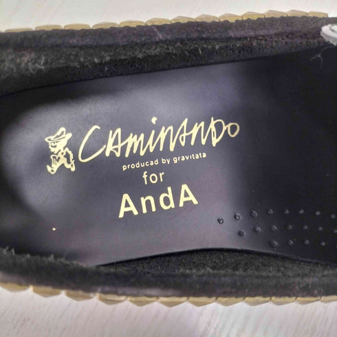 カミナンド CAMINANDO for ANDA エナメル スタッズローファー メンズ 8