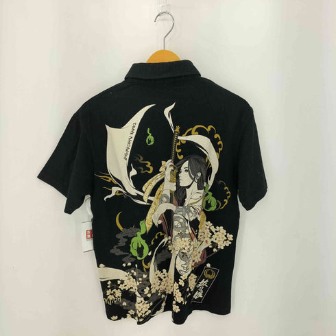 バットウムスメ DIVINE RETRIBUTION 抜刀娘 和柄 S/S ポロシャツ メンズ JPN:L