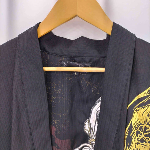 カラクリダマシイ 絡繰魂 和柄 雷神 刺繍 甚平 メンズ JPN:L