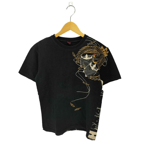 クロップドヘッズ CROPPED HEADS 鶴 刺繍デザインTシャツ メンズ JPN:M