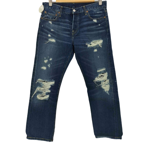 リーバイス Levis USA製 赤耳 ボタン裏4170 501 ダメージ デニム メンズ W29