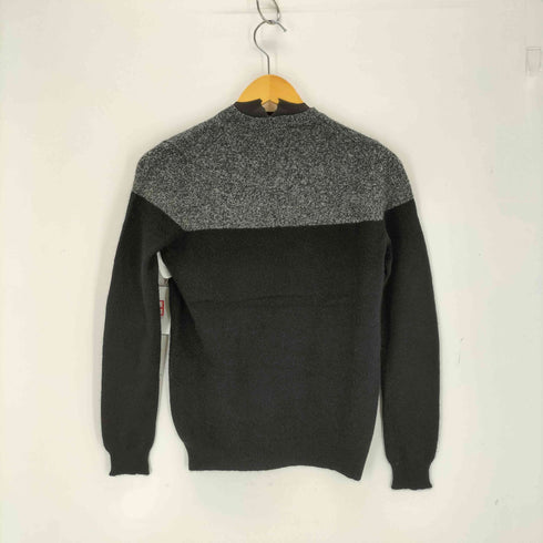 カシミヤ100% 切替ニットセーター レディース JPN:S