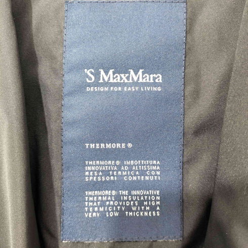 エスマックスマーラ S Max Mara イタリア製 中綿 シルク混 3B テーラードジャケット レディース JPN:40