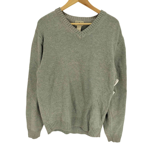 エルエルビーン L.L.Bean 00S メキシコ製 Vネック L/S コットン ニット セーター メンズ import:XL