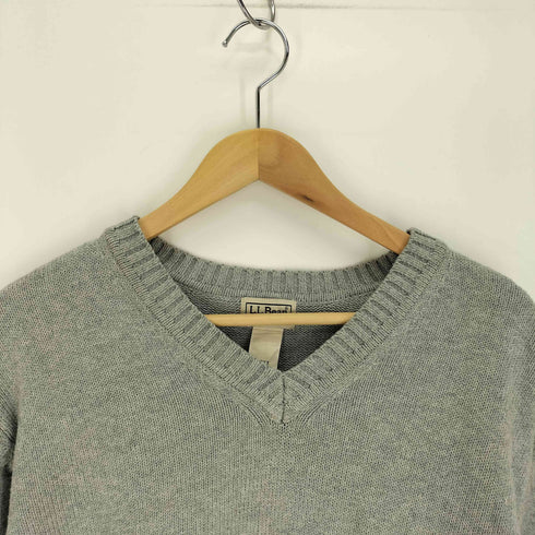エルエルビーン L.L.Bean 00S メキシコ製 Vネック L/S コットン ニット セーター メンズ import:XL
