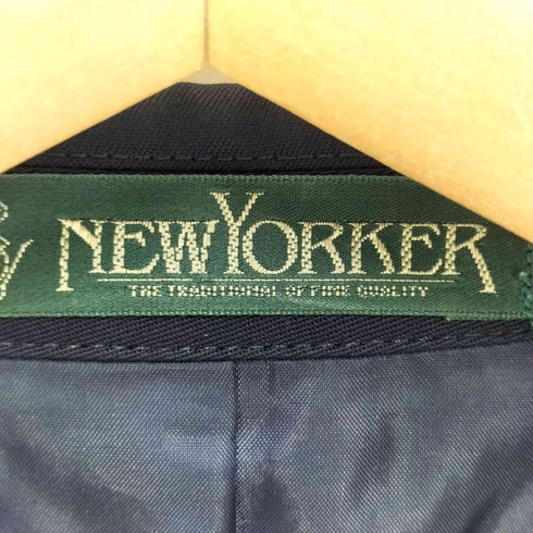ニューヨーカー NEWYORKER 金釦 ダブルブレストジャケット 紺ブレ レディース 7AR