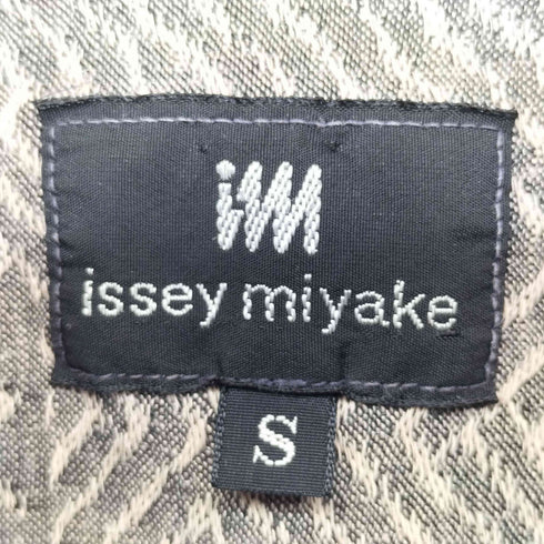 アイムイッセイミヤケ im ISSEY MIYAKE 90s コットンリネン 織柄 レギュラーカラーシャツ 半袖 メンズ JPN:S
