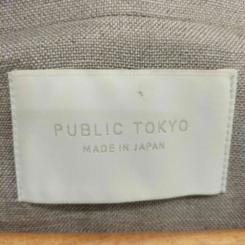 パブリックトウキョウ PUBLIC TOKYO リネンライクハーフスリーブシャツジャケット レディース FREE
