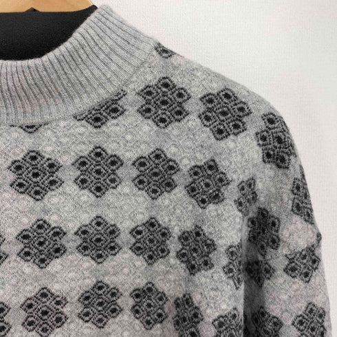 ファクトタム FACTOTUM ウール100 総柄 リブニット切替 セーター レディース EUR:48