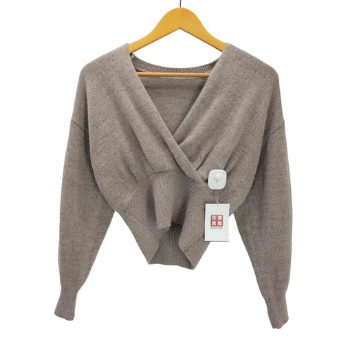 スナイデル snidel ラメ ラクーン カシュクール ニット プルオーバー レディース ONE SIZE
