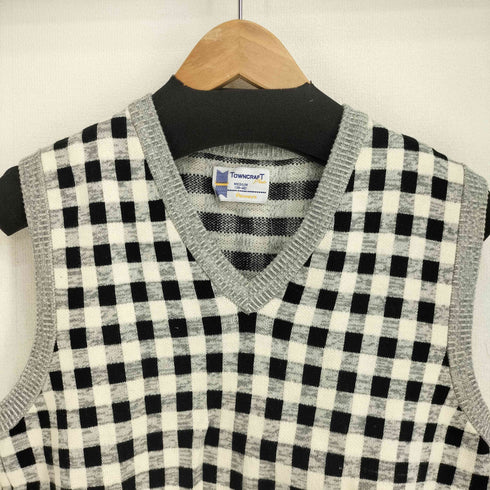 ペニーズタウンクラフト PENNEYS TOWNCRAFT 60S チェック柄 ニットベスト メンズ JPN:M