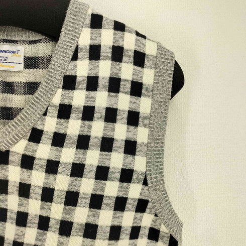 ペニーズタウンクラフト PENNEYS TOWNCRAFT 60S チェック柄 ニットベスト メンズ JPN:M