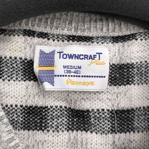 ペニーズタウンクラフト PENNEYS TOWNCRAFT 60S チェック柄 ニットベスト メンズ JPN:M