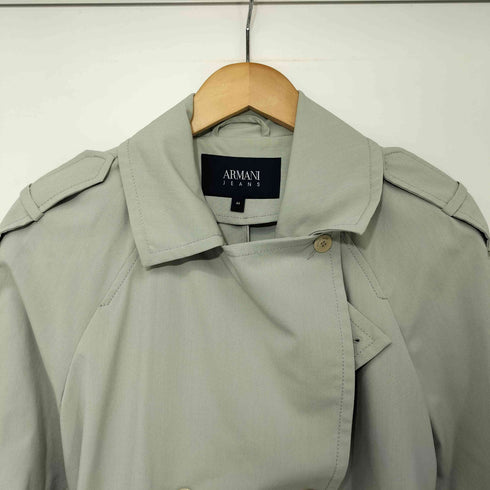 アルマーニジーンズ ARMANI JEANS ダブルブレスト トレンチコート レディース EUR:44