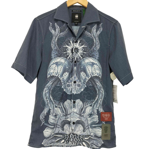 ジースターロー G-STAR RAW HAWAIIAN SERVICE REGULAR SHIRT S/S メンズ JPN:XS