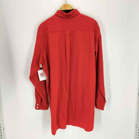 ヨウジヤマモトプールオム Yohji Yamamoto POUR HOMME 80S 丸文字タグ 刺繍 ウールロングシャツ メンズ JPN:M