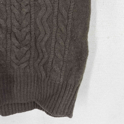 ユナイテッドアローズグリーンレーベルリラクシング UNITED ARROWS green label relaxing Shepley Yarns アラン ニット ベスト メンズ JPN:L