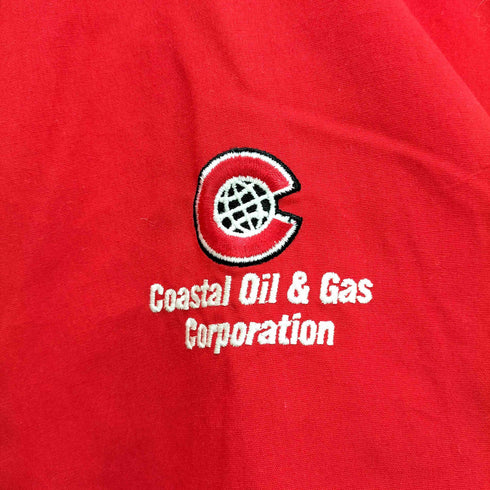 ホロウェイ HOLLOWAY USA製 ロケットタロン 企業ロゴ ジップアップジャケット メンズ import:L