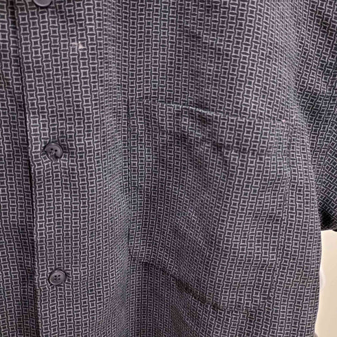 ジョージ GEORGE suede 総柄 シャツ メンズ XLT