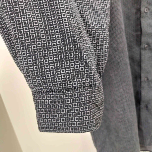 ジョージ GEORGE suede 総柄 シャツ メンズ XLT