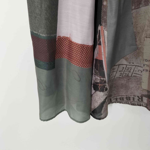 アメリ AMERI ART COLLAGE PRINT SHEER SKIRT レディース JPN:M