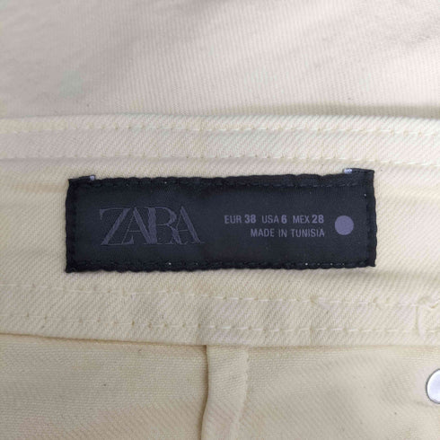 ザラ ZARA ワイド カラーデニムパンツ レディース JPN:38