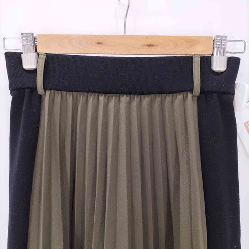 ラッピンノット WRAPINKNOT スウェット切替プリーツスカート レディース JPN:0