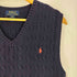 ポロラルフローレン POLO RALPH LAUREN ポニー刺繍 ケーブルニットベスト メンズ import:XL