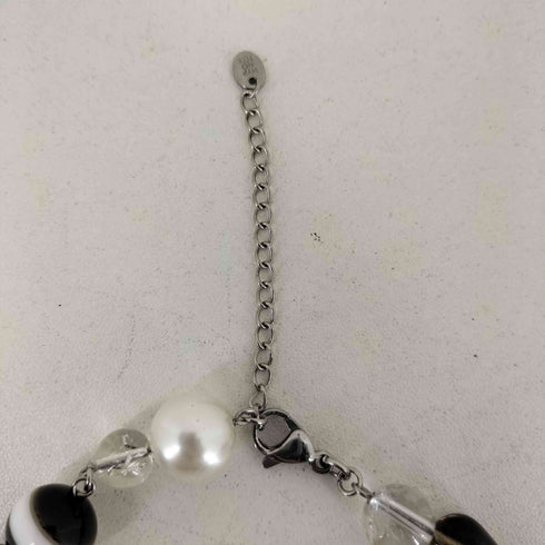 hypnotize connecting mix necklace_smoky ストーン ネックレス レディース