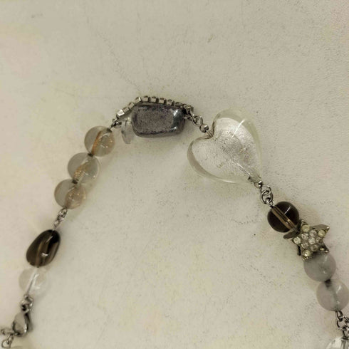 hypnotize connecting mix necklace_smoky ストーン ネックレス レディース