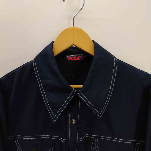 JOCKEY RAC 三角タグ ステッチ デザイン フラップポケット L/S ワークシャツ メンズ import:M