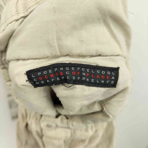 センスオブプレイス SENSE OF PLACE ジッパーフライ ワイド コーデュロイパンツ メンズ M