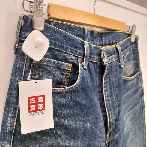 リーバイス Levis 90S 92年12月製 日本製 ボタン裏J22刻印 502XX ストレート デニム パンツ TALON ジップ ビックE 赤耳 140周年 メンズ W31L34