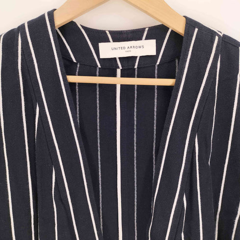 ユナイテッドアローズ UNITED ARROWS UAW ストライプロング コート レディース F